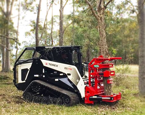 skid steer tree grinder attachment|logging attachments for skid steers.